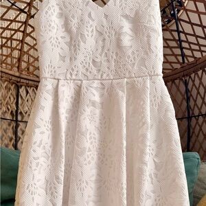 Crystal Doll Ivory Lace Youth Dress
